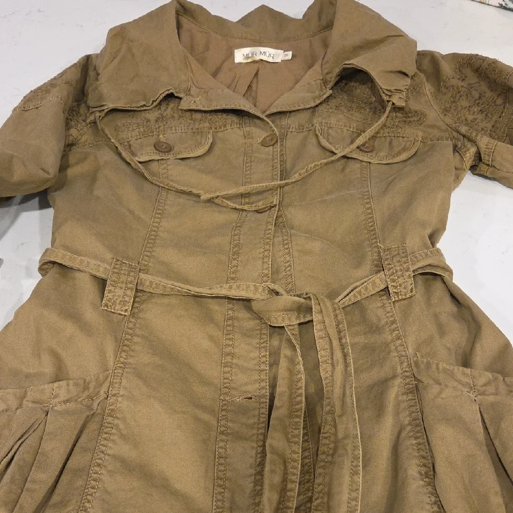 Stylish Women's Utility Jacket in Brown - Picture 8 of 11
